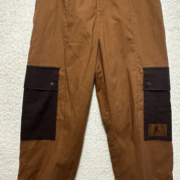 Nike Pants Womens XS Brown Air Jordan Essential Utility Cargo Loose Fit Joggers - Picture 7 of 16